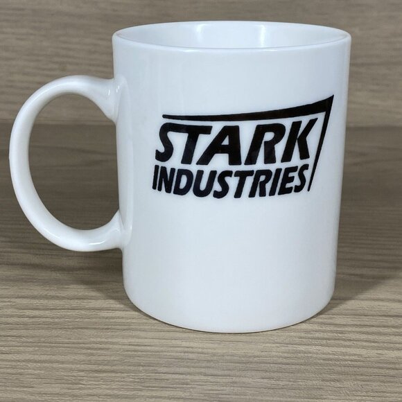 Marvel Stark Industries Ceramic Office Coffee Mug Cup Black White - Picture 1 of 6